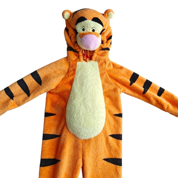 Disney Deluxe Tigger Hooded Costume Onesie Toddler Size 3/4T - Picture 4 of 6
